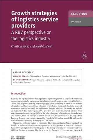Case Studies | Logistics | Kogan Page | Kogan Page